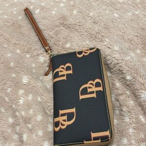 Dooney & Bourke Black and Tan Wallet